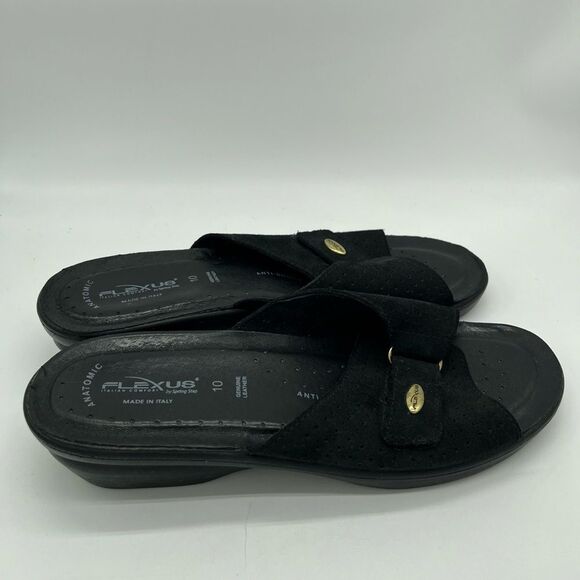 Flexus by Spring Step Kea Women's Suede Slide Sandals 10 - Picture 3 of 6